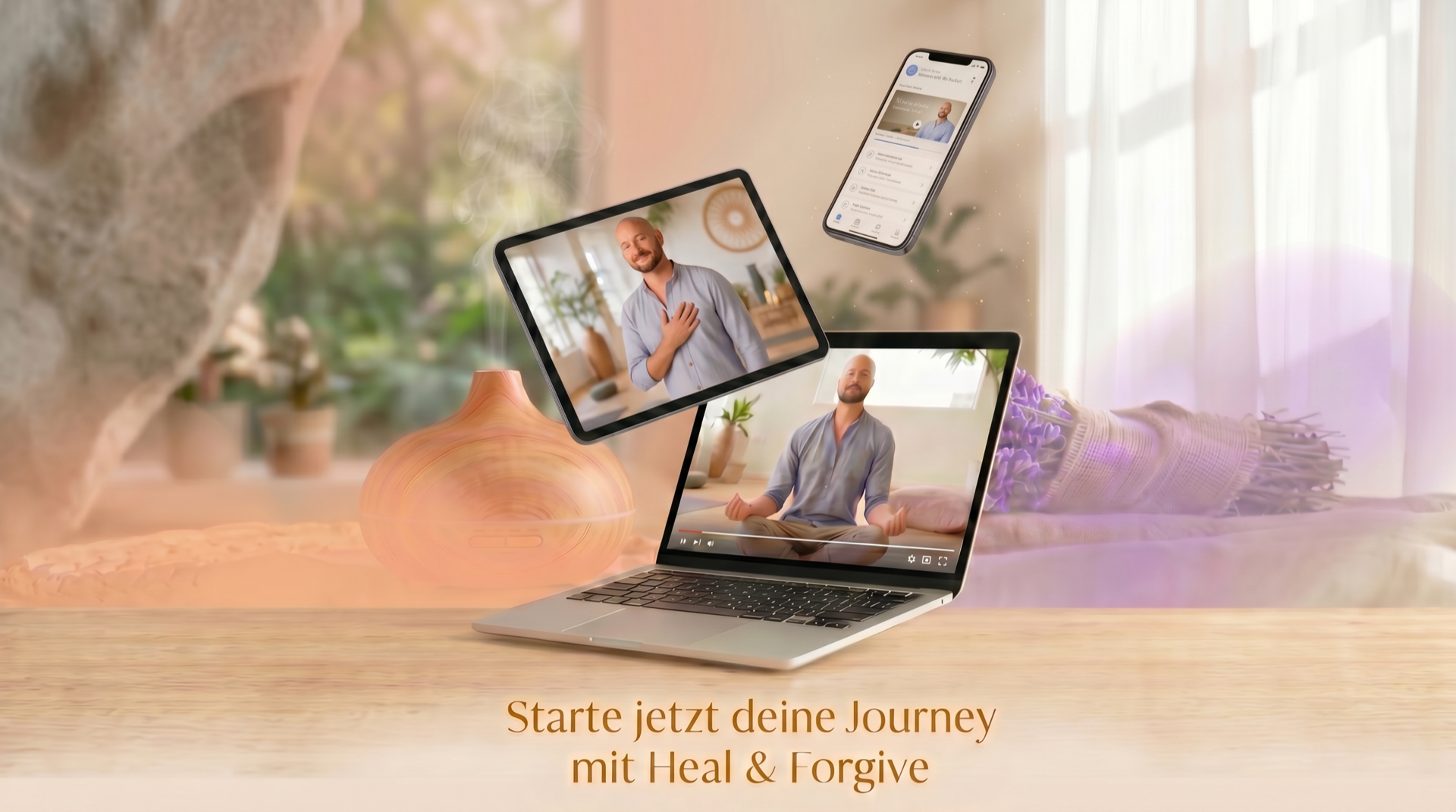 Starte jetzt deine Journey — Faszientraining auf Laptop, Tablet & App